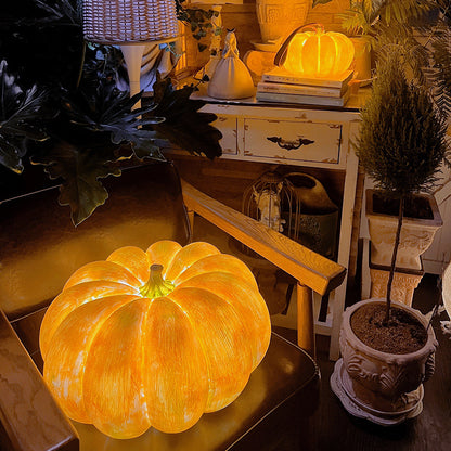 LED Pumpkin Night Light Outdoor Table Floor Light Solar Energy Charging Halloween Courtyard Waterproof Traveling To Go Projector Lights NINETY NIGHT   