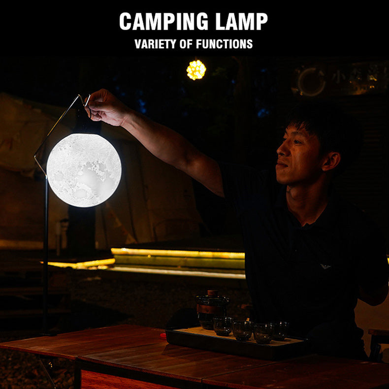 LED Outdoor Camping Light Tent Light Moon Portable Hanging Atmosphere Traveling To Go USB Charging Charms Projector Lights NINETY NIGHT   