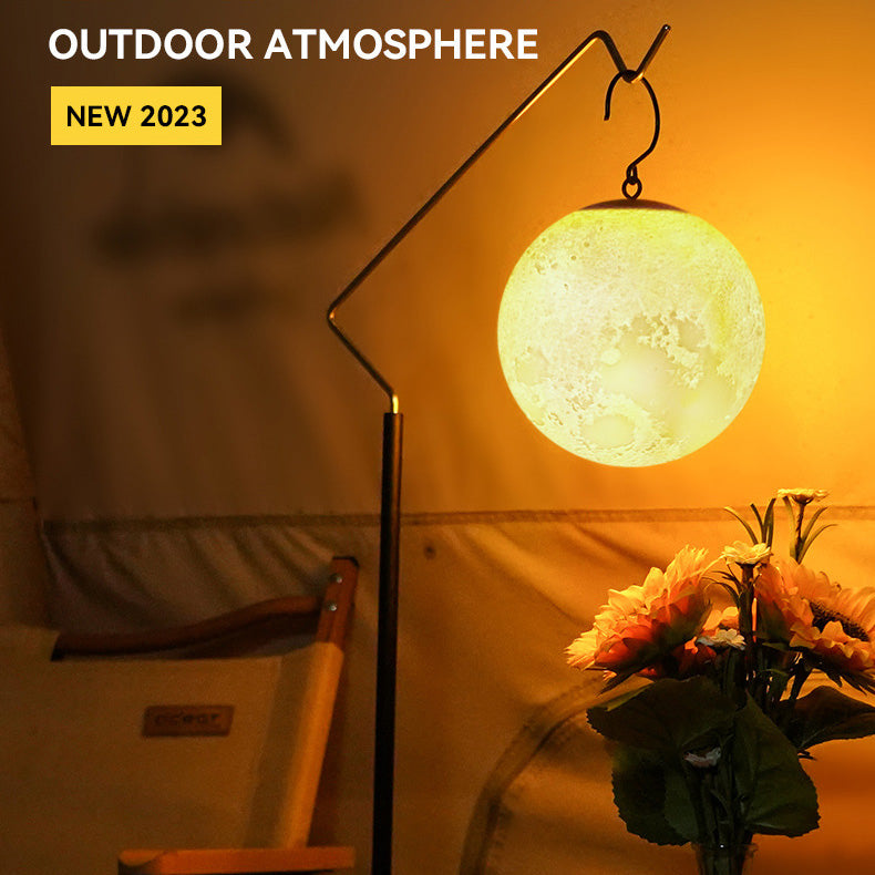 LED Outdoor Camping Light Tent Light Moon Portable Hanging Atmosphere Traveling To Go USB Charging Charms Projector Lights NINETY NIGHT   