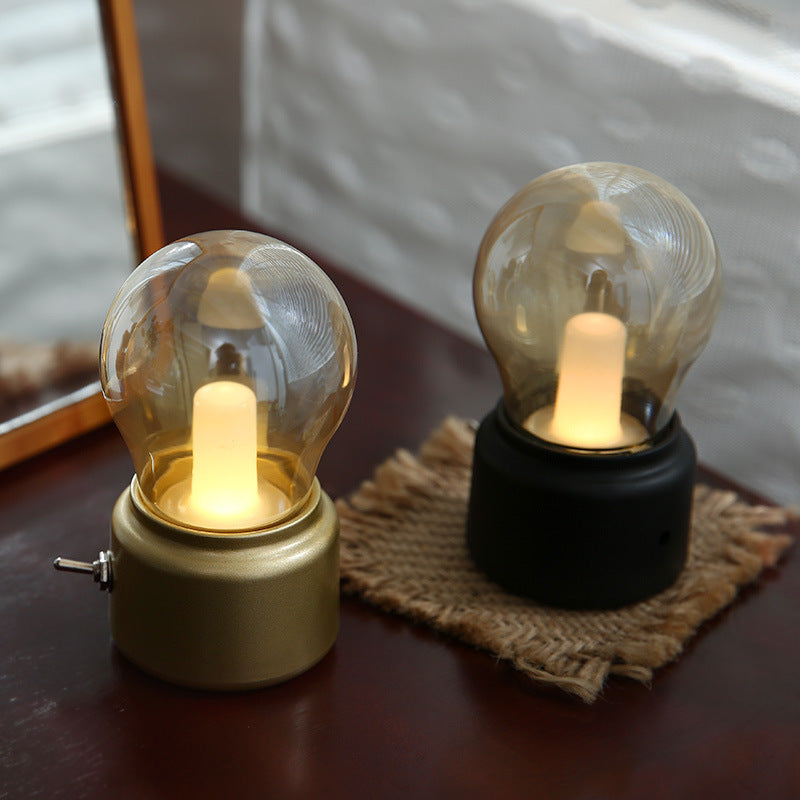 LED Night Light Metal Base Light Bulb USB Charging Outdoor Traveling To Go Cute Charms Projector Lights NINETY NIGHT   