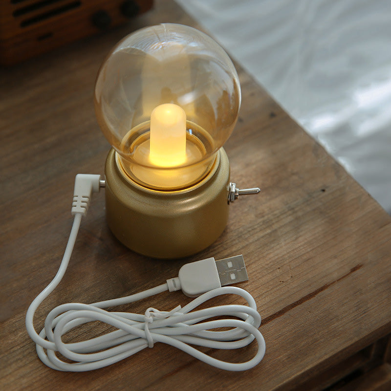 LED Night Light Metal Base Light Bulb USB Charging Outdoor Traveling To Go Cute Charms Projector Lights NINETY NIGHT   