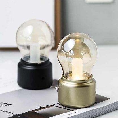 LED Night Light Metal Base Light Bulb USB Charging Outdoor Traveling To Go Cute Charms Projector Lights NINETY NIGHT   