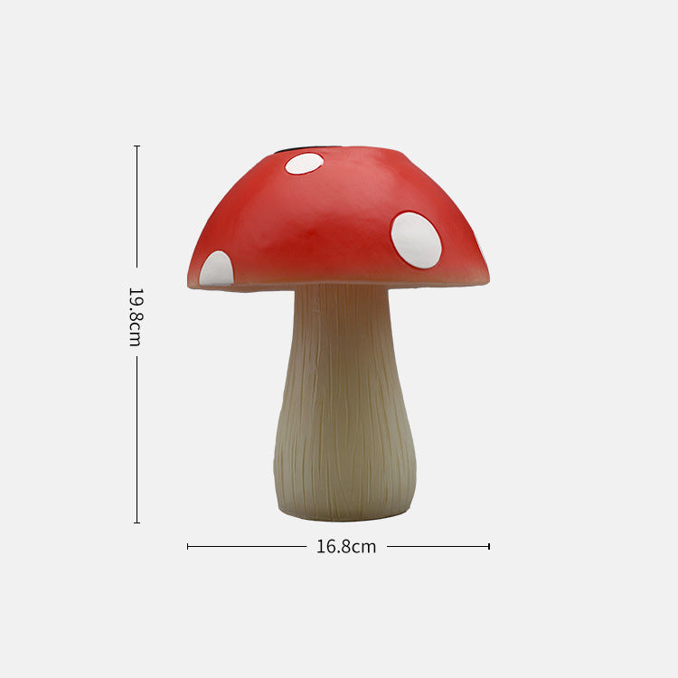 LED Light Resin Mushroom Waterproof Solar Charging Garden Courtyard Outdoor Traveling To Go Charms Projector Lights NINETY NIGHT   