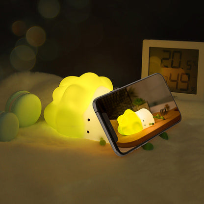 LED Night Light Silicone Touch Sensor Cabbage Table Lamp USB Charging Cute Children Kids Room Projector Lights NINETY NIGHT   