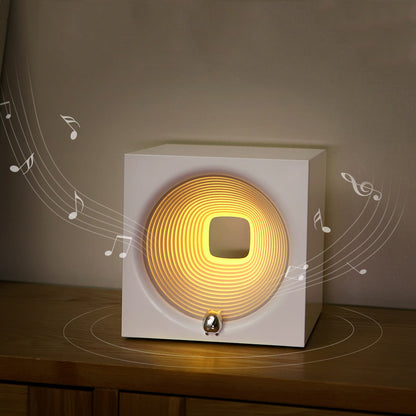 LED Night Light Speaker Sound Box Square Atmosphere Table Lamp Bluetooth USB Charging Outdoor Traveling To Go Charms Projector Lights NINETY NIGHT   