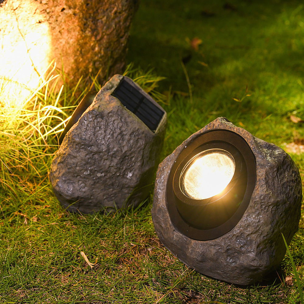 LED Outdoor Garden Light Lawn Light Stone Courtyard Solar Charging Waterproof Charms Unique Projector Lights NINETY NIGHT   