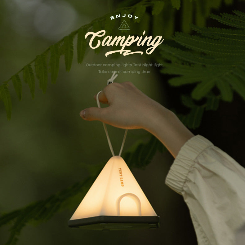 LED Night Light Touch Sensor Tent Hanging Table Lamp USB Charging Outdoor Traveling To Go Charms Projector Lights NINETY NIGHT   