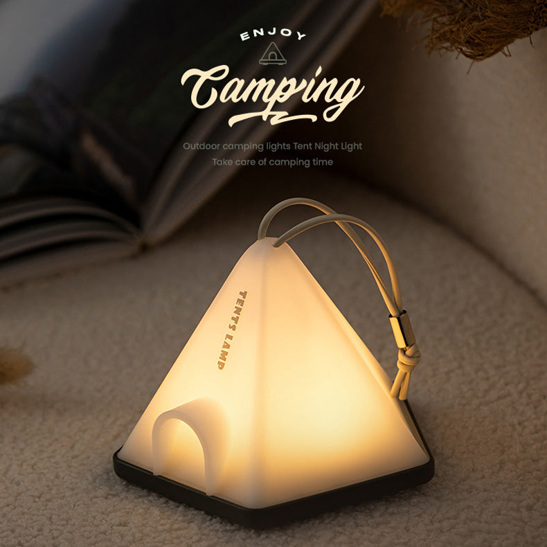 LED Night Light Touch Sensor Tent Hanging Table Lamp USB Charging Outdoor Traveling To Go Charms Projector Lights NINETY NIGHT   