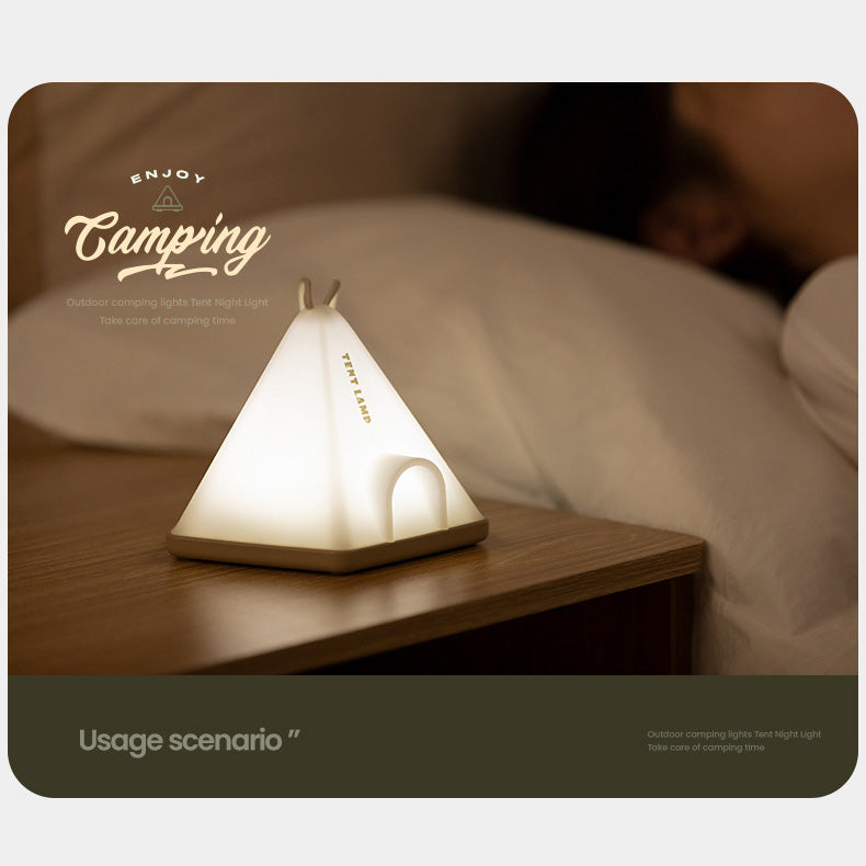 LED Night Light Touch Sensor Tent Hanging Table Lamp USB Charging Outdoor Traveling To Go Charms Projector Lights NINETY NIGHT   