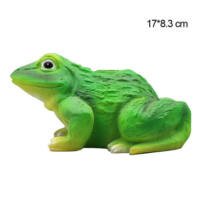 LED Light Resin Turtle Frog Hedgehog Deer Cow Waterproof Solar Charging Garden Courtyard Outdoor Traveling To Go Charms Projector Lights NINETY NIGHT Frog  